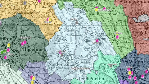 Karte Schulverband Reusstal